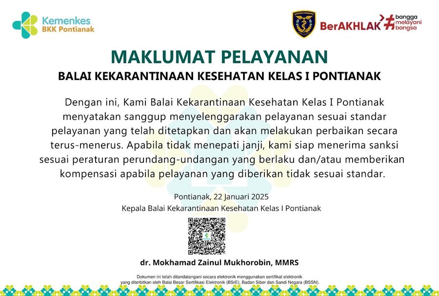 Maklumat Pelayanan